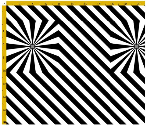 Explosion de rayures - Noir - Spoonflower