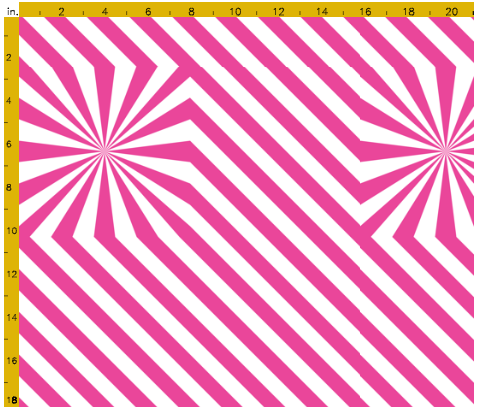 Explosion de rayures - Rose - Spoonflower