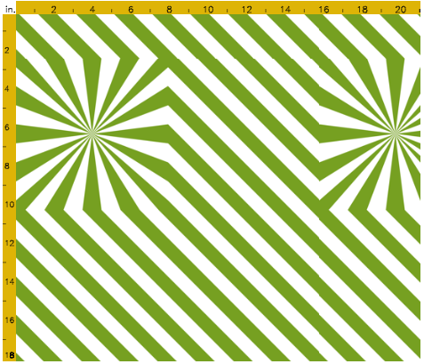 Explosion de rayures - Vert - Spoonflower